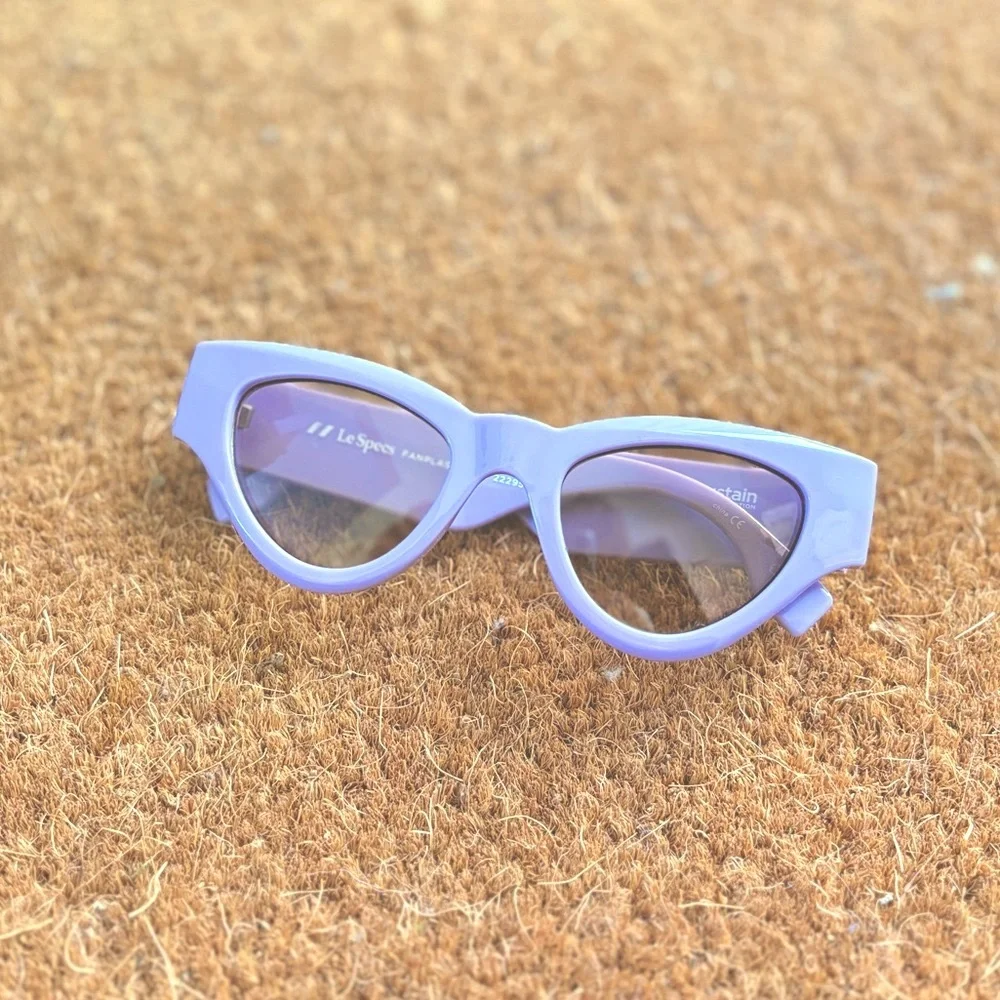 recycled lilac sunglasses - Les specs tinted in orchid purple - nwt